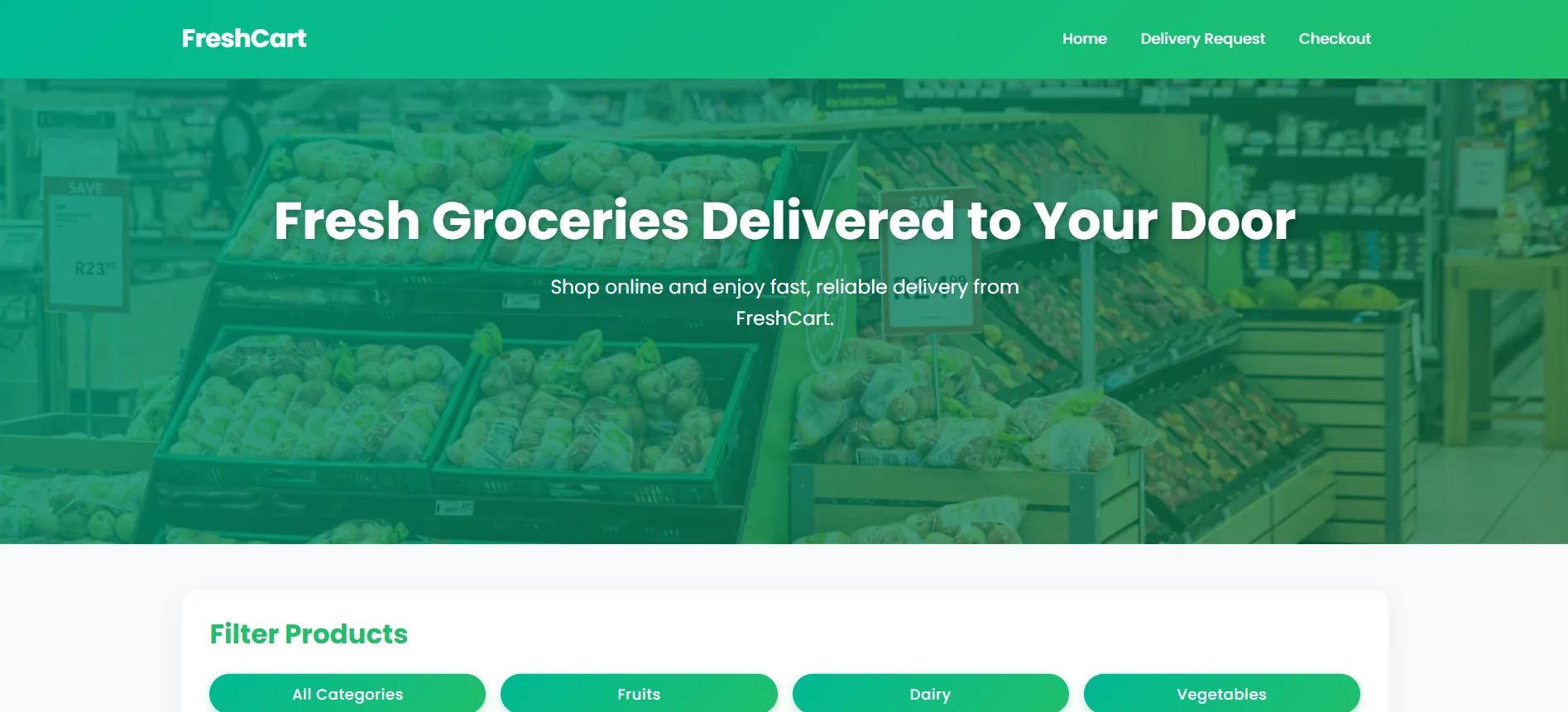 FreshCart – Fruit Selling Website